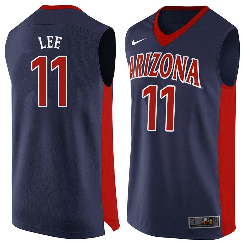 Men Arizona Wildcats #11 Ira Lee College Basketball Jerseys Sale-Navy